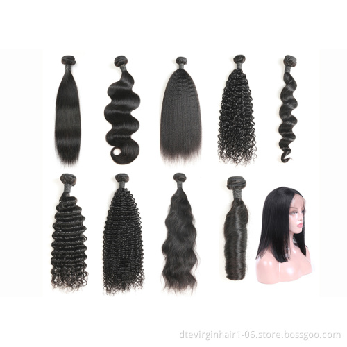 wholesale loose curly Indian human remy hair bundle, natural loose curly virgin bundles with closure